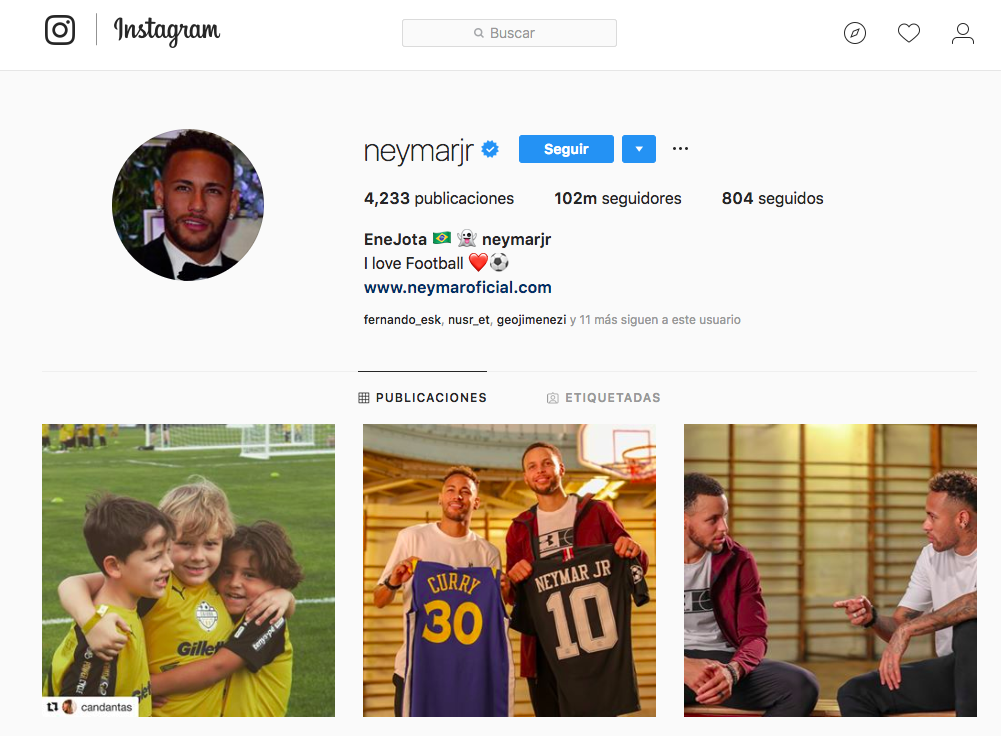 Neymar Jr. patrocinios deportivos